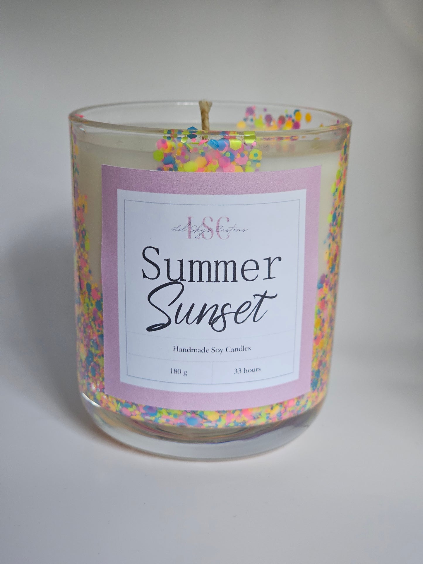 Glitter Candle - Medium