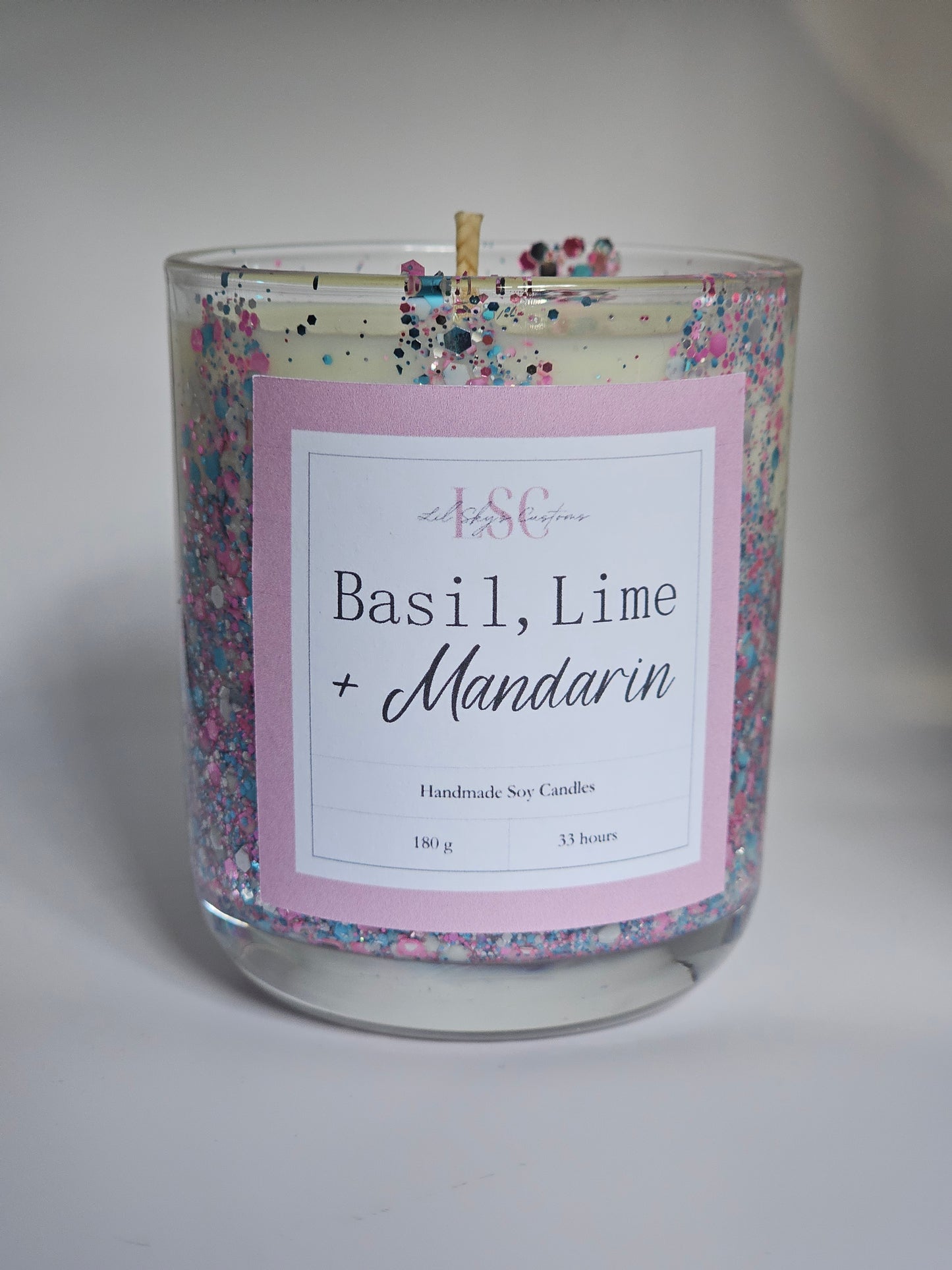 Glitter Candle - Medium