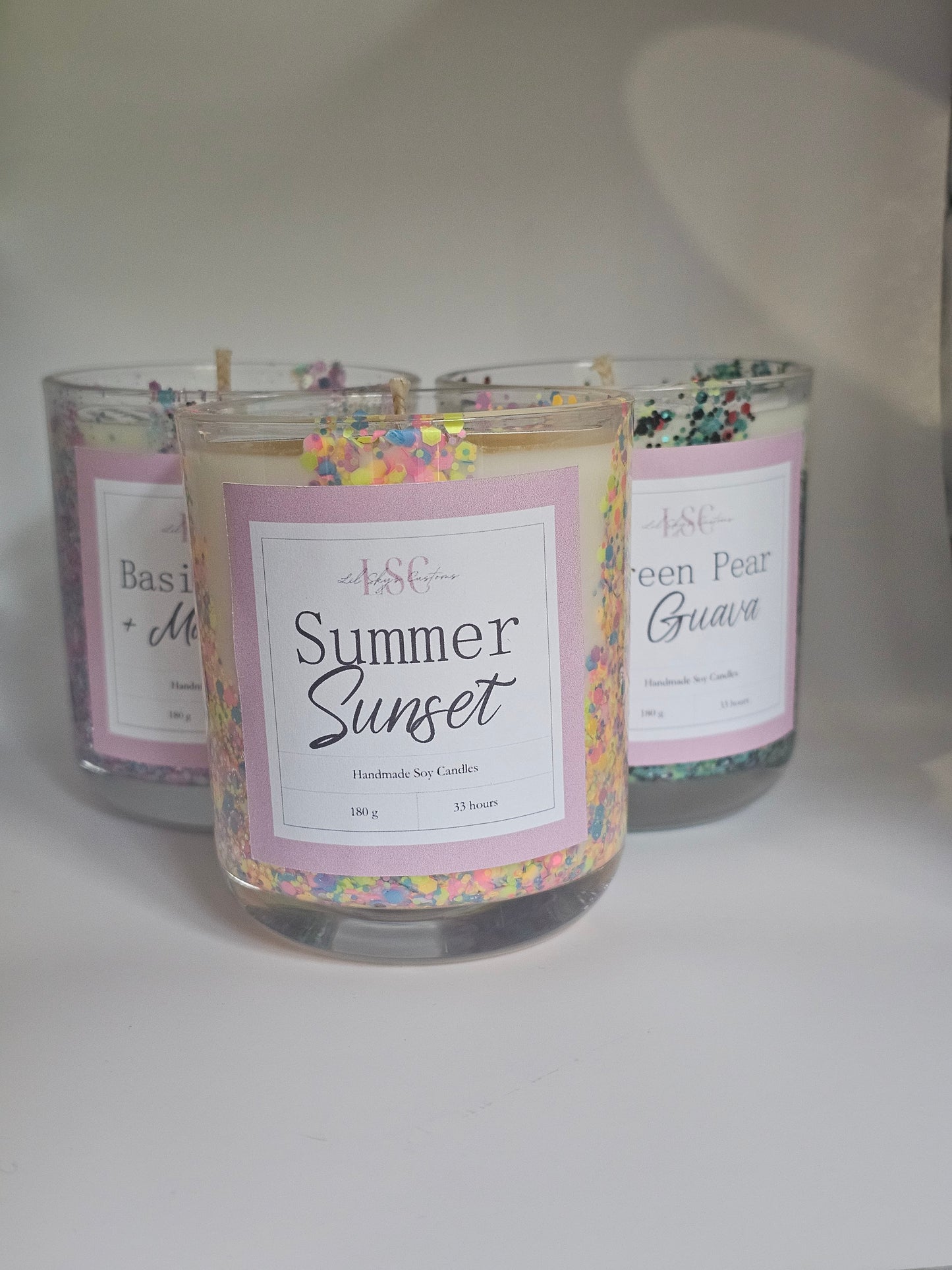 Glitter Candle - Medium